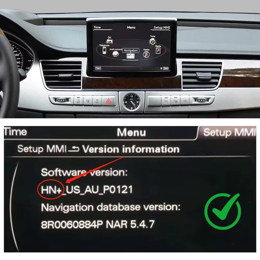 AUTOABC Wireless Android Auto und CarPlay Schnittstelle für Audi A8 2011–2017 in Schwarz mit Mirror Link und AirPlay - Bild 4