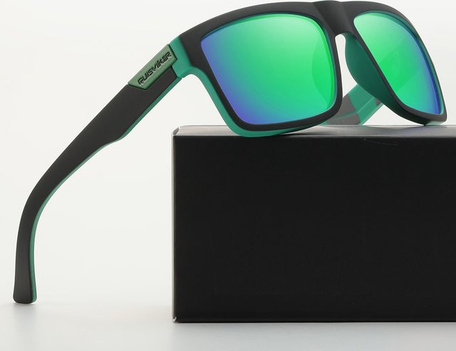 ELAX Sportsonnenbrille, Vollrand, Schwarz, Unisex, Kunststoff, polarisiert - Bild 1