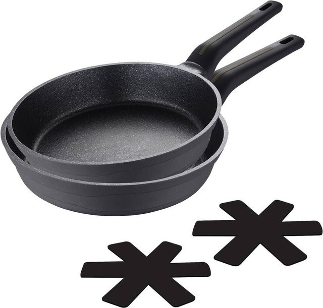 Bergner Pfannenset Bistro 4-teilig aus Aluguss in Schwarz mit Antihaftbeschichtung - Bild 1