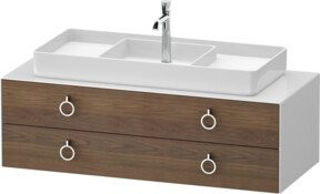 Duravit Waschtischunterschrank White Tulip in White, Breite: 130 cm, Tiefe: 55 cm, Höhe: 40,8 cm - Bild 1