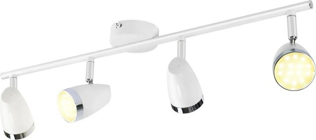 NETTLIFE LED Deckenstrahler aus Metall in Weiß, verstellbar, Modernes Design für Wohnzimmer, Küche und Schlafzimmer - Bild 1