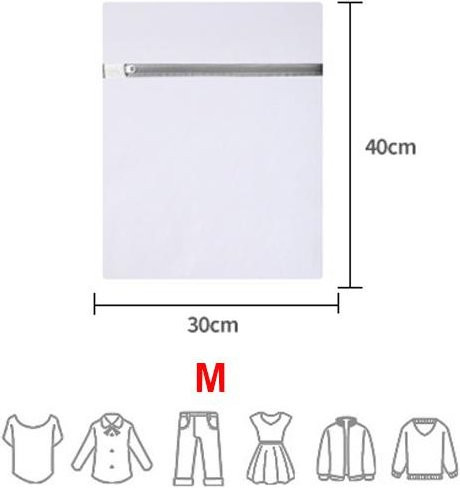 NATAWA Wäschesack aus Netzgewebe in Weiß, B/H: 30 x 40 cm - Bild 1