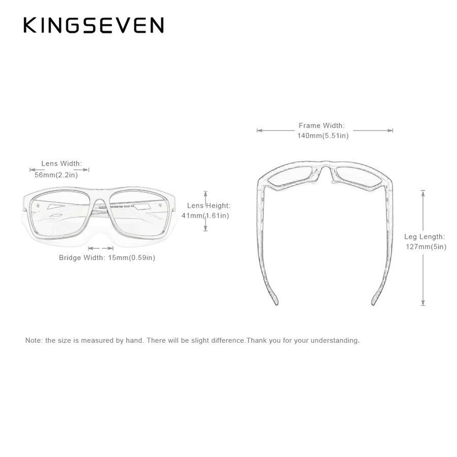 Kings even trend Sonnenbrille, Unisex, Vollrand, rechteckig, Kunststoff, polarisiert - Bild 4