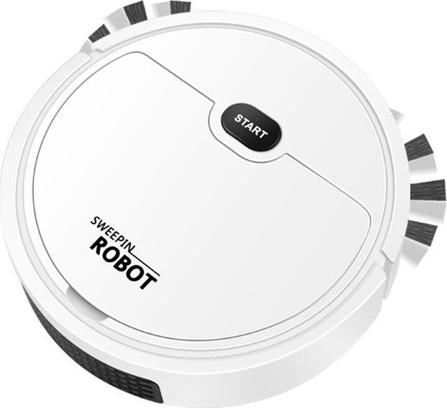 Igeteck Roboter-Staubsauger 3 in 1 mit Saug-, Kehr- und Wischfunktion in Weiß - Bild 1