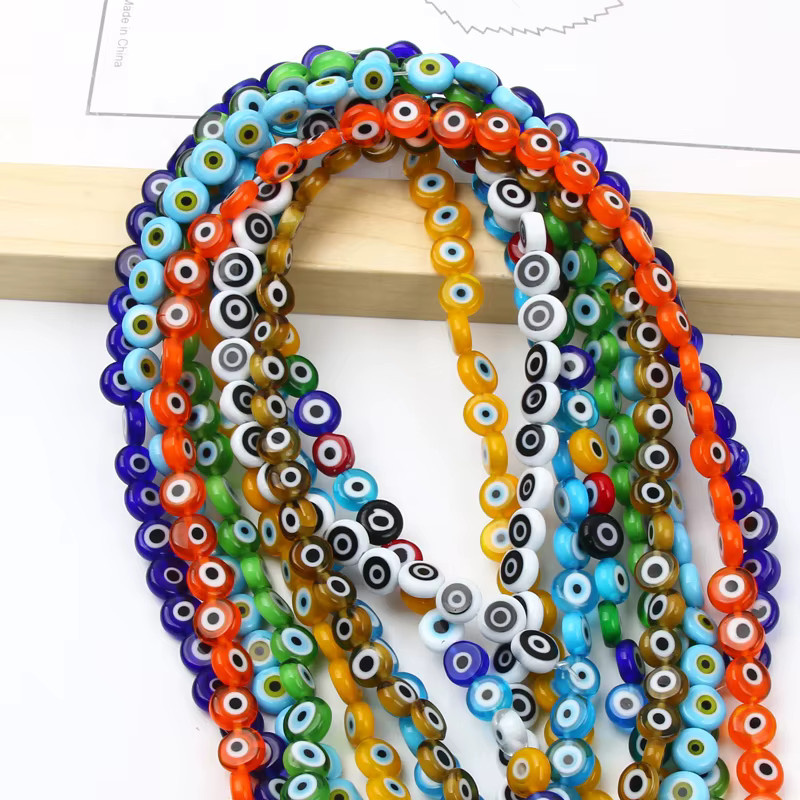 Laudsong Perlen Glas, Millefiori, 8 mm, mehrfarbig, Unisex - Bild 3