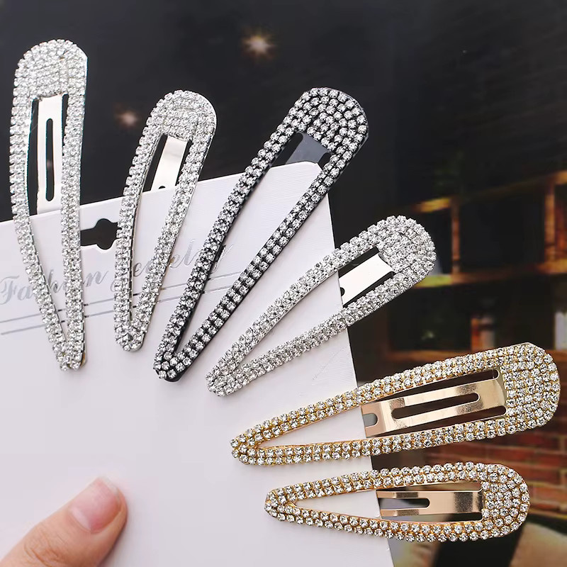 MEPHINA Haar Clip, Metall, Teardrop, Strass, Damen - Bild 2