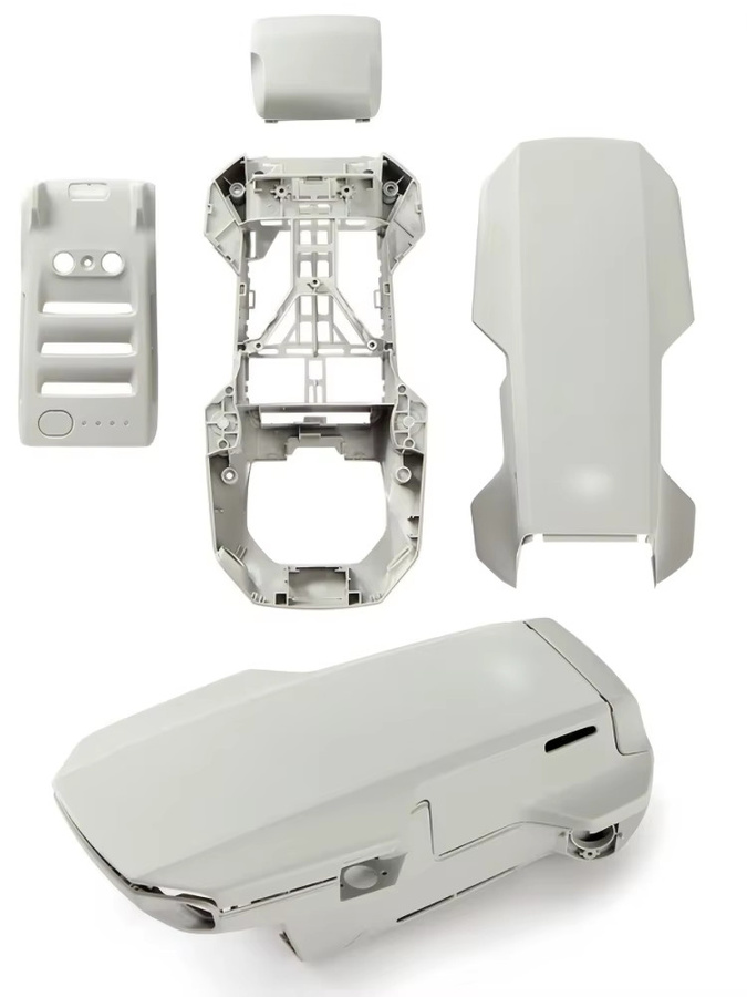 DJI Mini 2 Ersatzteil Set mit Oberem und Unterem Rahmen sowie Batterieabdeckung in Weiß - Bild 1