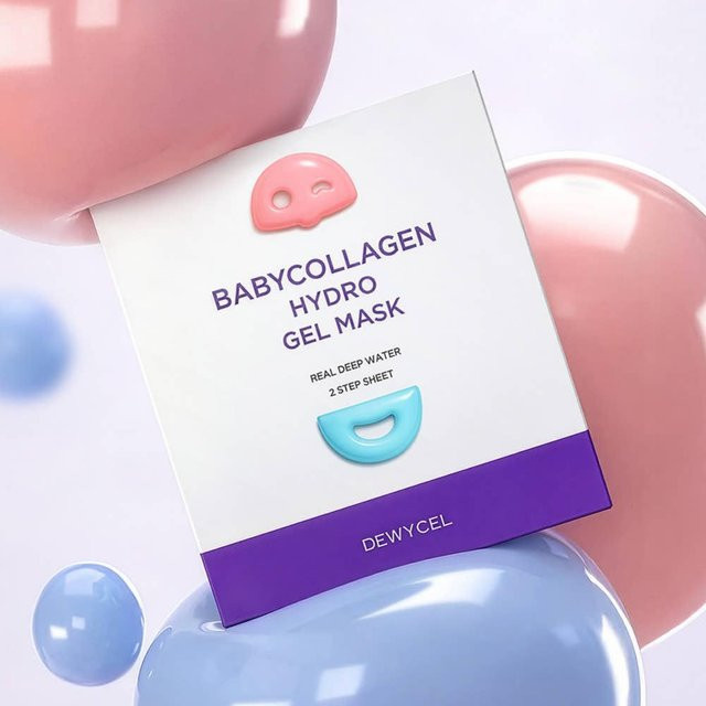 DEWYCEL Baby Collagen Hydrogel Maske, 4 Stück, Kollagen, Unisex - Bild 1