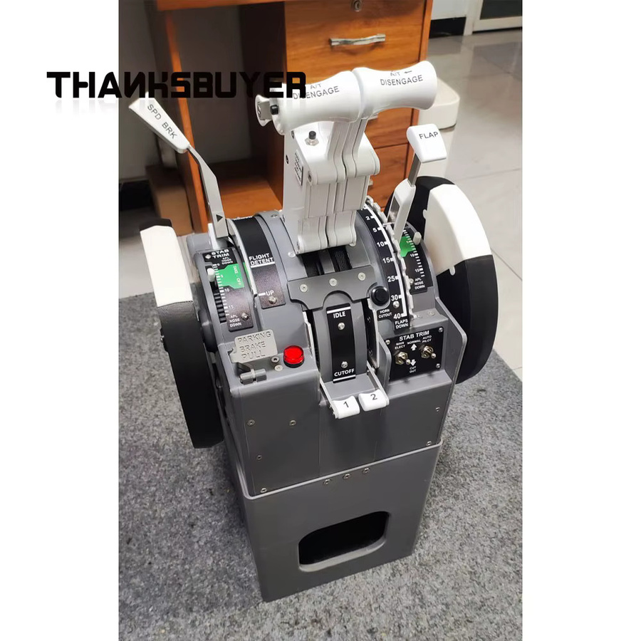 Simplayer Throttle Pro Throttle Quadrant Flugsimulator für Zibo 737-800, Grau - Bild 2