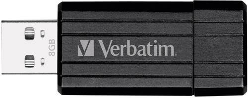 Verbatim PinStripe USB-Stick 8GB USB-A Schwarz - Bild 1