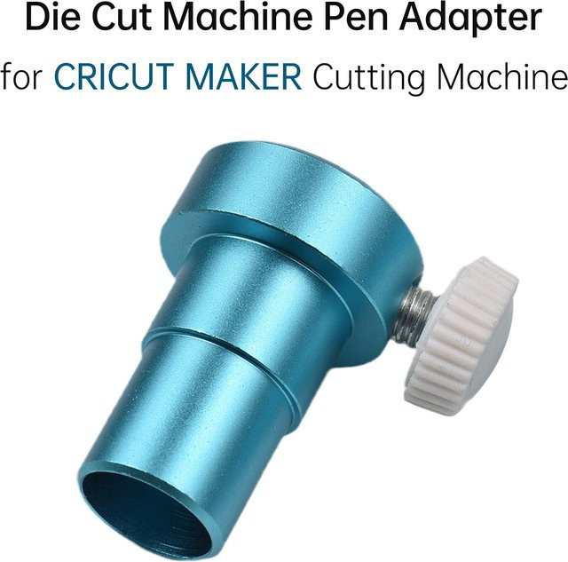 Binchi Outdoor Product Stiftadapter aus Metall für Cricut Joy Schneidemaschine inklusive 3 Schneidematten in Blau, Stifthalter für 8mm Durchmesser, Schneidematten Maße: 16,5 x 11,4 cm - Bild 1