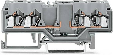 WAGO 280-815/281-410 Diodenklemme 5mm Zugfeder Grau 100 Stück - Bild 1