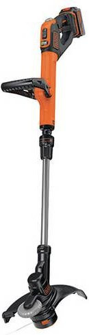 Black & Decker Akku-Rasentrimmer STC1840EPC mit Teleskopstiel und Nylonlinie, 18V, Schwarz-Orange, inkl. Akku und Ladegerät, Schnittbreite: 30 cm - Bild 1