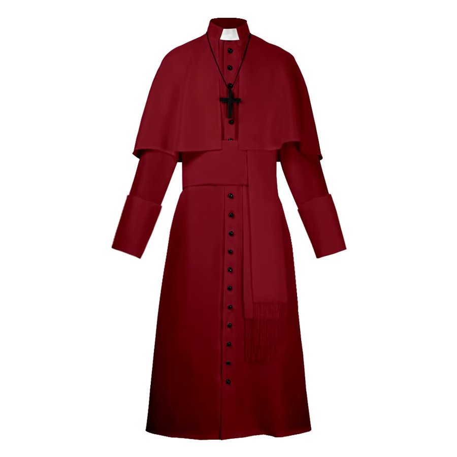 HHYRCOS Priester Cosplay Kostüm, Robe, Unisex, Textil - Bild 5