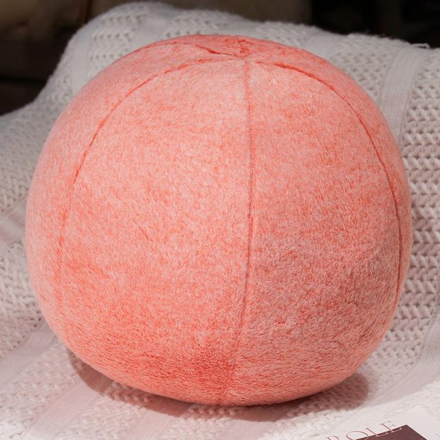 Binchi Fitness Flauschiges Plüschkissen in runder Form, Bunt, Durchmesser: 10 cm - Bild 1