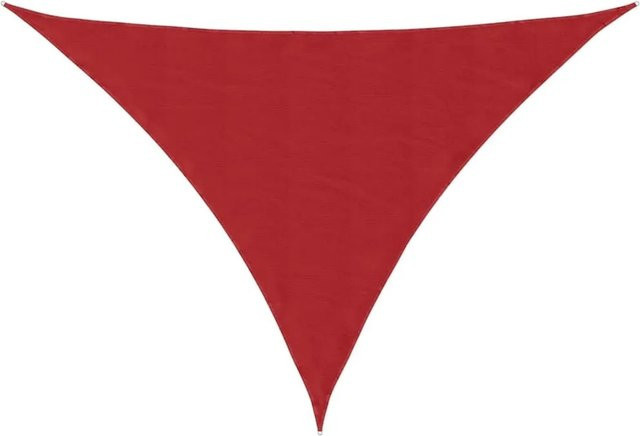 Furnicato Sonnensegel Dreieck in Rot aus 100% Polyester Oxford, B x T x H: 7 x 5 x 5 m - Bild 1