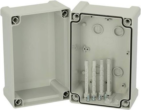 Fibox TA 191213 Universal-Gehäuse aus ABS Kunststoff in Lichtgrau, B/T/H: 18,7 x 12,2 x 13,0 cm - Bild 1