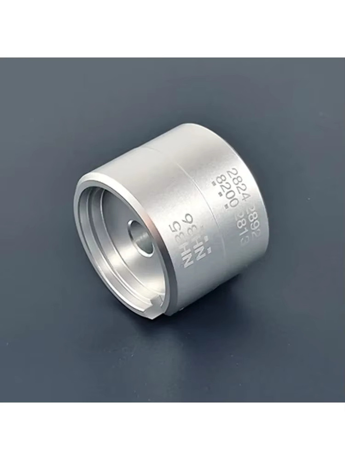 CAOWTAN Uhrenzubehör Halterung für NH36/35 Uhrwerke, Edelstahl, Silber, Unisex - Bild 2