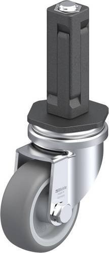 Blickle LRA-TPA 50G-EV02 Lenkrolle in Grau und Silber mit 50 mm Rad-Durchmesser und 50 kg Tragfähigkeit - Bild 1