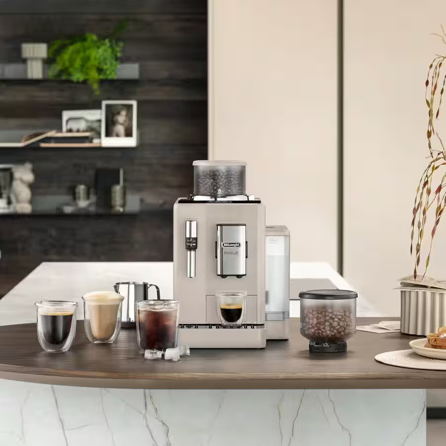 De'Longhi Rivelia Kaffemaschine Sand Beige EXAM440.35.BG Breite: 38,5 cm, Tiefe: 24,5 cm - Bild 2
