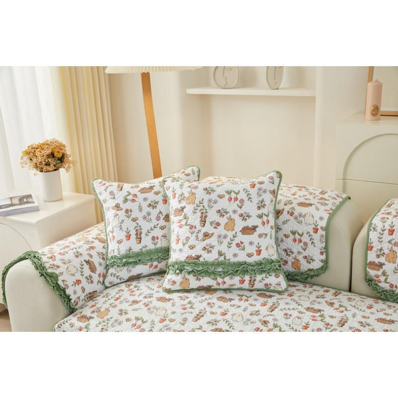 Modernes Baumwollsofakissen Super Six aus reiner Baumwolle, quadratisch, B/B/H: 70 x 70 x 70 cm - Bild 2