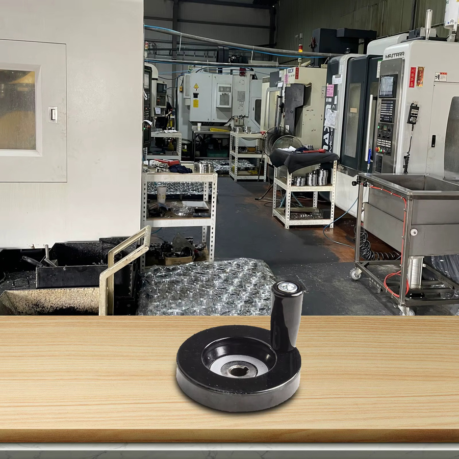 VIBRATITE Mechanisches Handrad für Drucker und Fräsmaschinen, Durchmesser: 63 mm, Bohrung: 8 mm - Bild 2