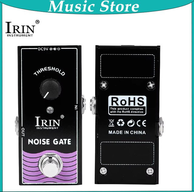 Irin RF-15 Hammer Noise Gate Mini Effektpedal True Bypass in Schwarz - Bild 1