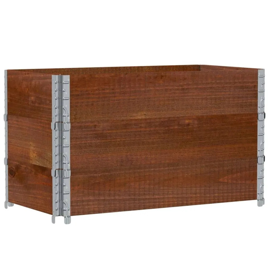 vidaXL Pflanzkasten aus Massivholz Kiefer in Braun, B/T/H: 100 x 50 x 60,5 cm - Bild 2