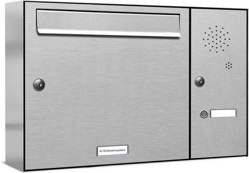 AL Briefkasten Aufputzmontage silberfarben B/H/T: 153,294 x 34,5 x 11,6 cm - Bild 1