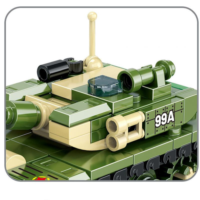 Yiran toy Zweiter Weltkrieg WW2 Armee Militär Königstiger Panzer Bausteine - Bild 4