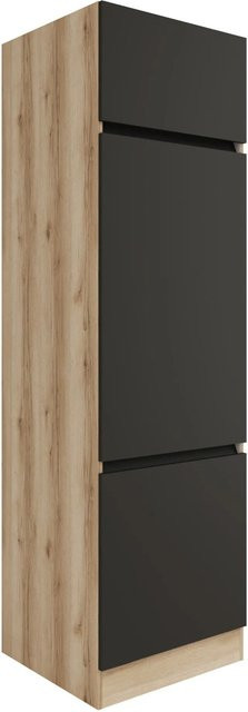 Optifit Küchen-Hochschrank Noah420 in Anthrazit Wildeiche, B/T/H: 60 x 57,1 x 206,8 cm - Bild 1