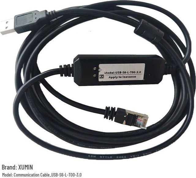 XUMIN USB-C Kommunikationskabel 3.0 in Schwarz, Länge: 3 m - Bild 1