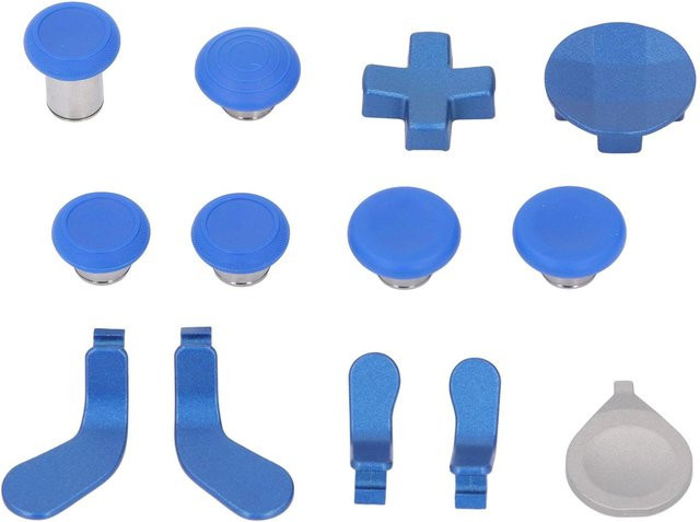 DIYelecs Zubehör Set für Elite Controller Series 2 und Core in Blau mit Thumbsticks, Paddles, D-Pad, Ladedock, Anpassungswerkzeug und Tragetasche - Bild 1