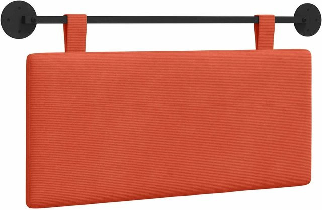 vidaXL Hängendes Kopfteil aus Cordstoff in Orange, Breite: 90 cm, Höhe: 55 cm, Tiefe: 55 cm - Bild 1