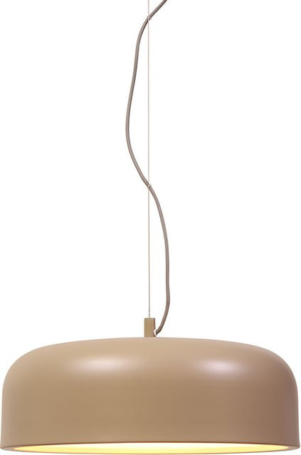 It's about RoMi Marseille H Pendelleuchte in Beige aus Metall und Stoff mit E27 Fassung - Bild 1
