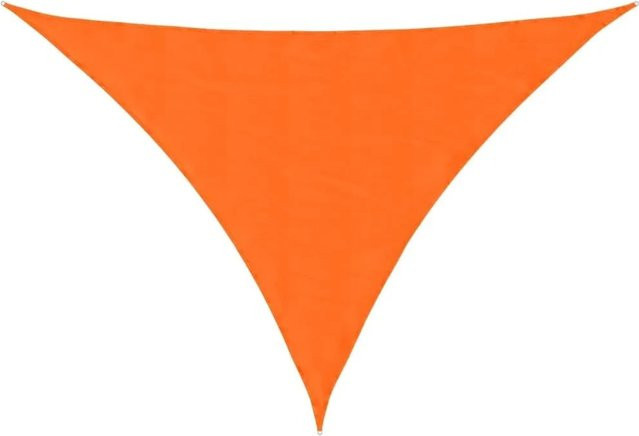 Furnicato Sonnensegel aus PU-beschichtetem Oxford-Gewebe, dreieckig, Orange, B/T/H: 3 x 4 x 5 m - Bild 1