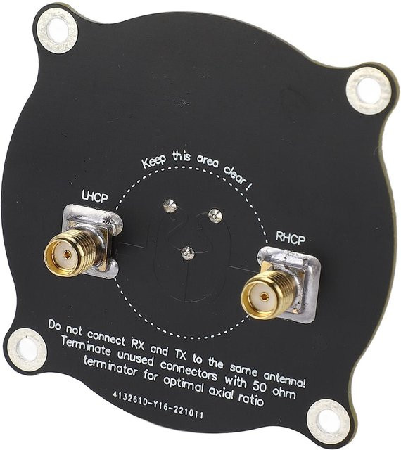 Fishine Triple-Feed Patchantenne 5,8 GHz mit 9,4 dBi Gewinn, zirkular polarisierte Richtantenne in Schwarz - Bild 1