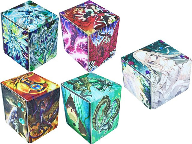 Keeppley Yu-Gi-Oh! Izayoi Aki Rose Dragon Karten-Aufbewahrungsbox, Leder, Zubehör - Bild 1