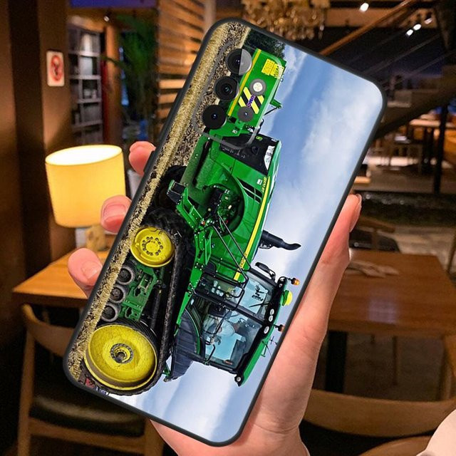 Samsung Handyhülle mit Bauernhof Fahrzeug Traktor Motiv in Grün für Galaxy A54 A34 A14 A52 A32 A12 A13 A33 A53 A15 A16 A36 A56 A26 A06 A35 A55 A73 5G - Bild 1