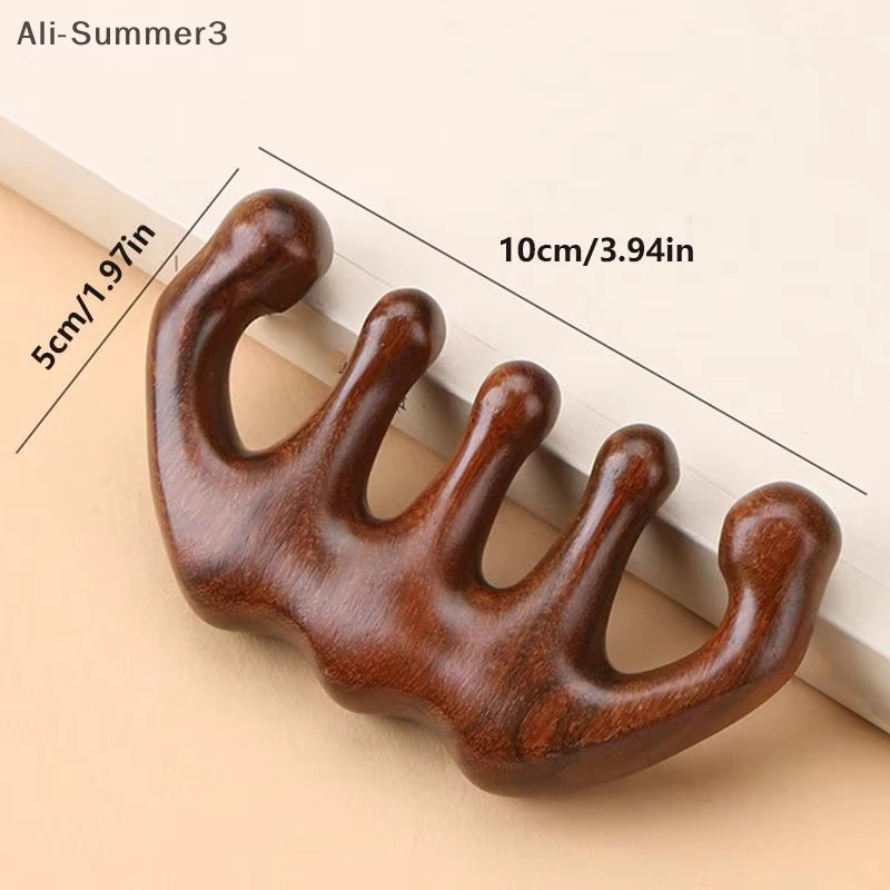 Holz Massagekamm für Kopfhaut und Haar, Unisex - Bild 3