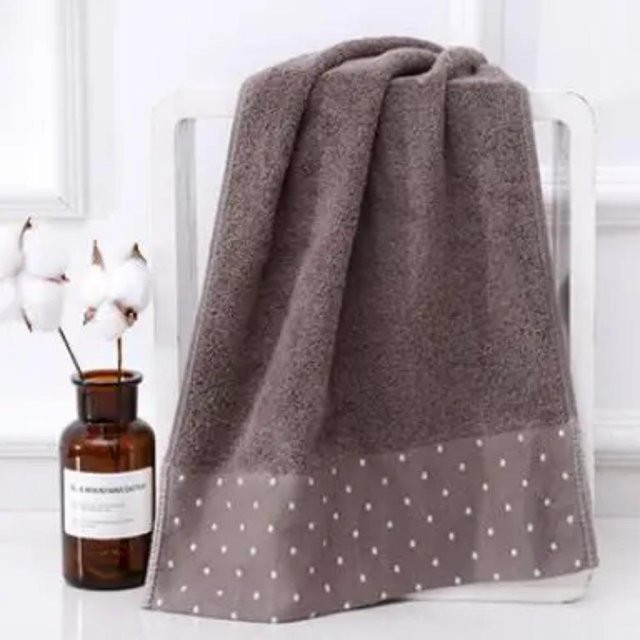 LChome Baumwollhandtuch für Erwachsene, Braun, B: 35 cm, L: 75 cm - Bild 1