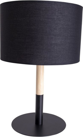 Näve Textil-Tischleuchte Tessile Schwarz, Durchmesser: 24 cm, Höhe: 37 cm