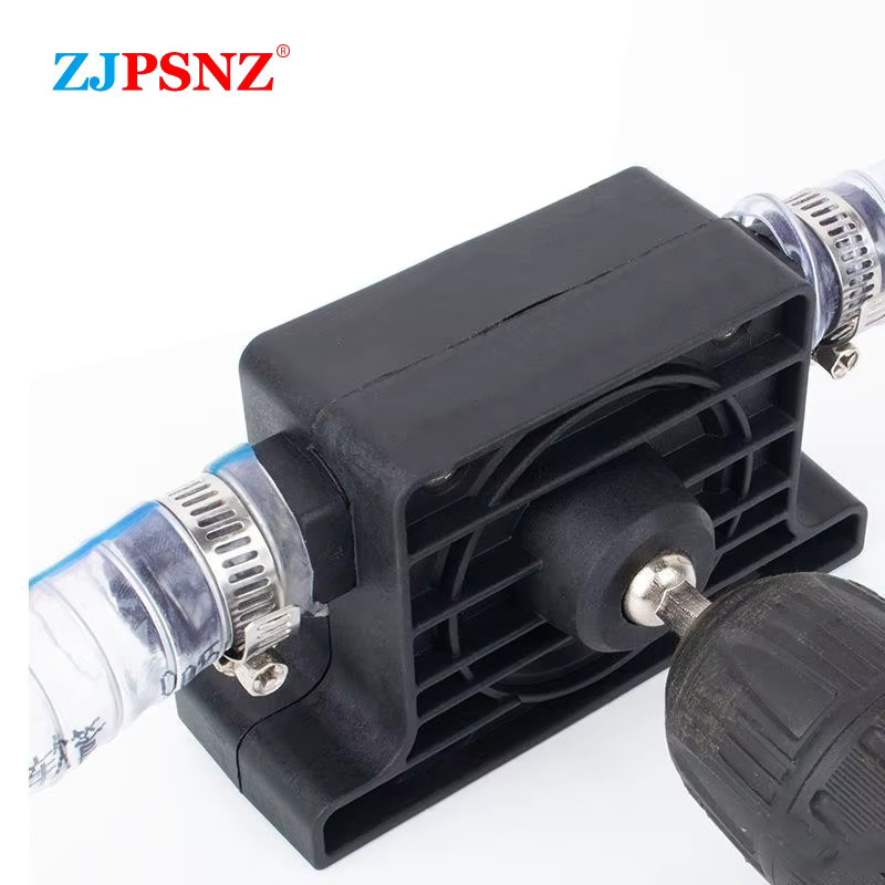 ZJPSNZ Tragbare Elektrische Tauchpumpe als Selbstansaugende Wasserpumpe für Garten und Abwasser in Schwarz - Bild 3