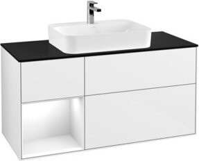 V&B Waschtischunterschrank Finion in Weiß lackiert, Breite: 120 cm, Tiefe: 50,1 cm, Höhe: 50,1 cm - Bild 1