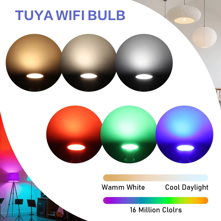 Tuya WiFi GU10 LED Strahler Smart Life App Steuerung dimmbar kompatibel mit Alexa und Google Assistant in Weiß - Bild 3