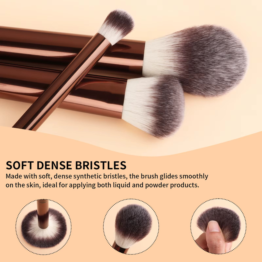 Ronshadow Make-up-Pinsel-Set mit Beauty-Schwamm, 6-teilig, Unisex - Bild 4