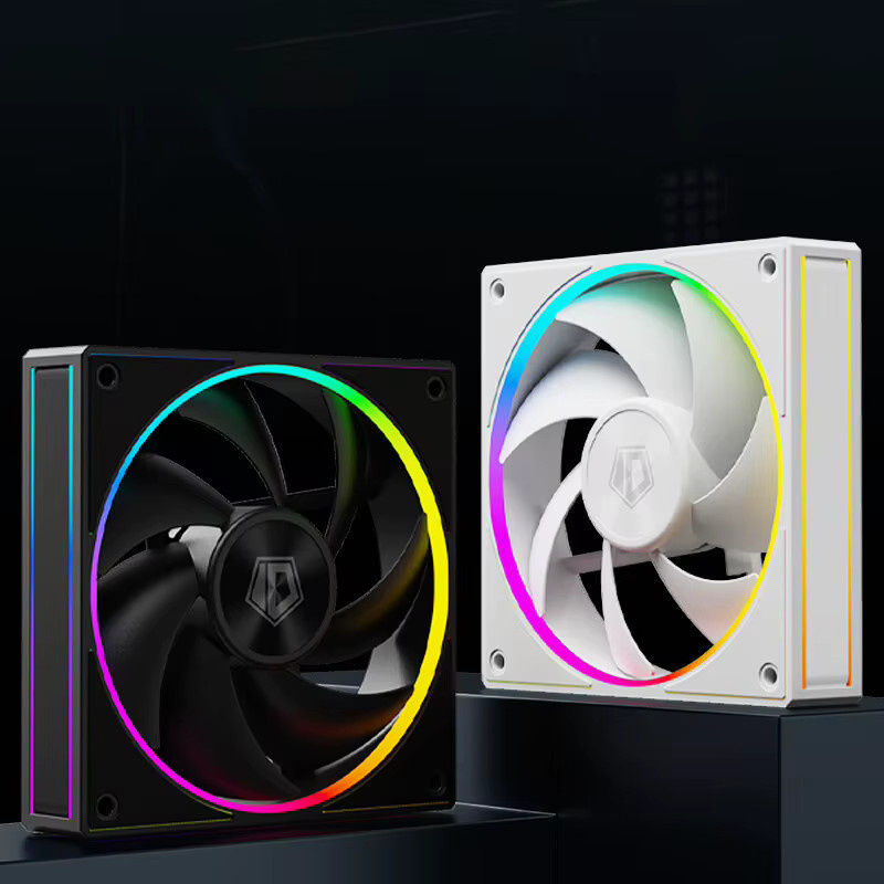 ID-COOLING AF-127 Gehäuselüfter mit ARGB-Lichteffekt, 12 cm, PWM-Steuerung, Schwarz - Bild 5