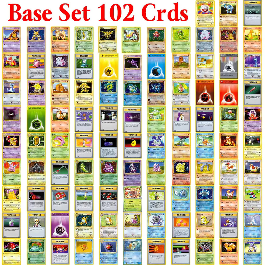 KAYOU Pokemon-Karten Proxy Pokémon PTCG Basisset, 102-Karten - Bild 2