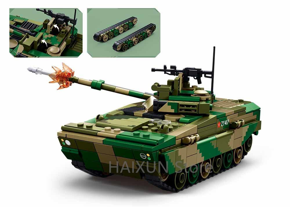 Sluban Zbd-04As Gepanzertes Transportfahrzeug Bausteine Armeestil 385 Teile - Bild 5