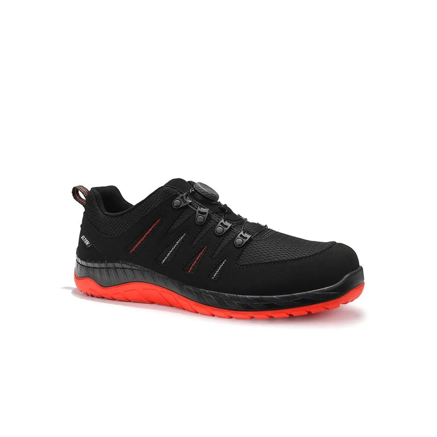 Elten Sicherheitshalbschuh Maddox Compo BOA S3S ESD in Schwarz-Rot mit Mikrofaser und Textil - Bild 2